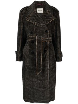 Paltò double-breasted belted coat - Black