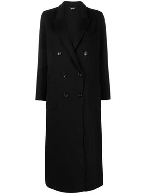 Paltò double-breasted button-fastening coat - Black