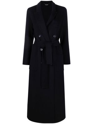 Paltò double-breasted button-fastening coat - Blue