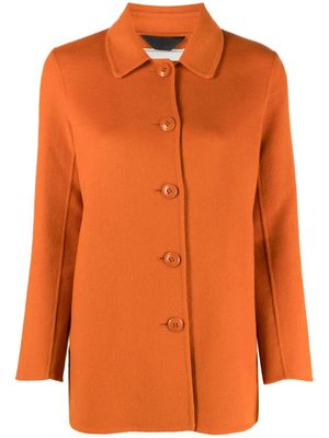 Paltò Lucrezia felted shirt jacket - Orange