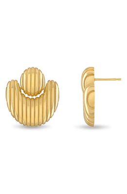 Pamela Zamore Isla Nest Earrings in Gold 