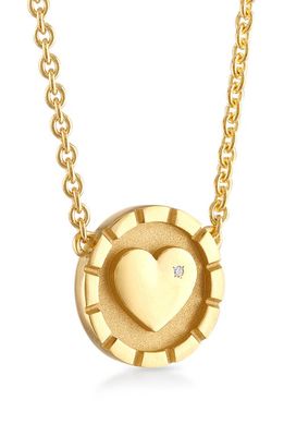 Pamela Zamore Love Diamond Pendant Necklace in Gold 