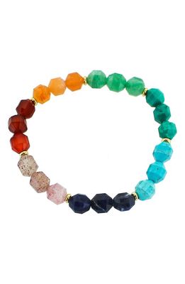 Panacea Multicolor Stone Stretch Bracelet