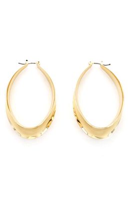 Panacea Oval Hoop Earrings in Gold