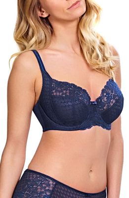 Panache Envy Underwire Stretch Lace Bra in Navy