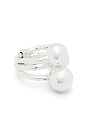 Panconesi ball bead cluster ring - Silver