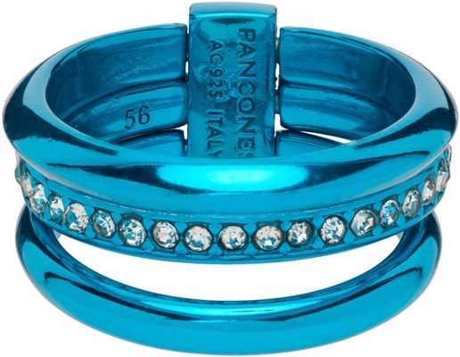 Panconesi Blue Solar Crystal Ring