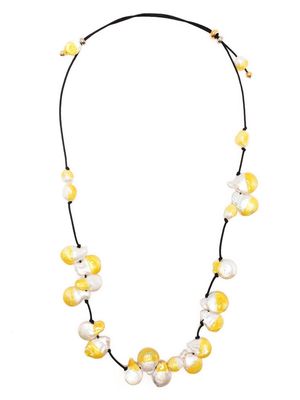 Panconesi Caone pearl-detail necklace - Yellow