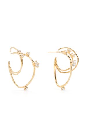 Panconesi Constellation crystal-embellished earrings - Gold