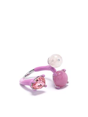 Panconesi crystal-embellished ring - Pink