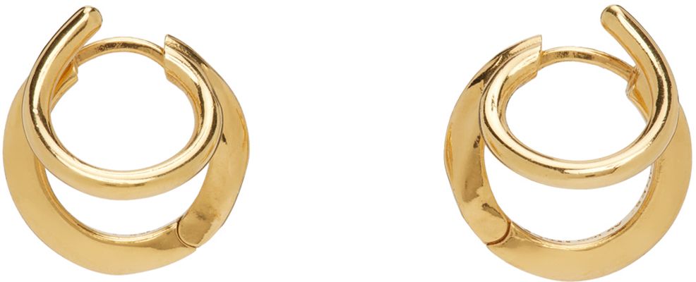 Panconesi Gold Stellar Hoop Earrings