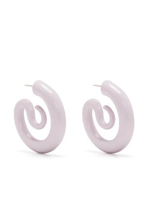 Panconesi swirl post-back earrings - Purple