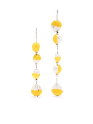 Panconesi Vacanza Chandeliers drop earrings - Yellow