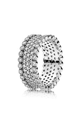 PANDORA Lavish Sparkle Band Ring in Silver