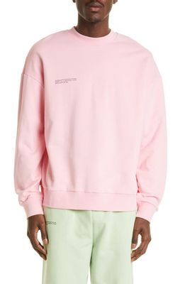 PANGAIA PPRMINT™ Unisex Organic Cotton Logo Sweatshirt in Sakura Pink