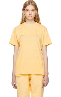 PANGAIA Yellow Organic Cotton T-Shirt
