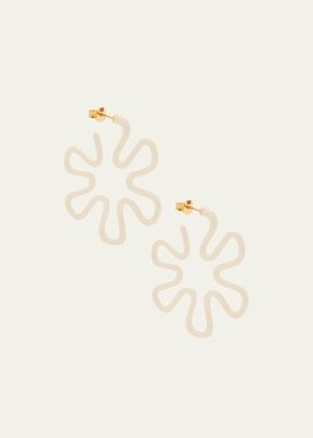Panna Flower Earrings with Enamel