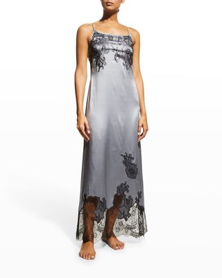Pansy Garden Collection Long Slip Nightgown