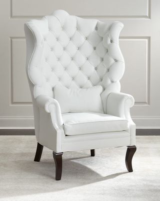 Pantages Leather Wing Chair