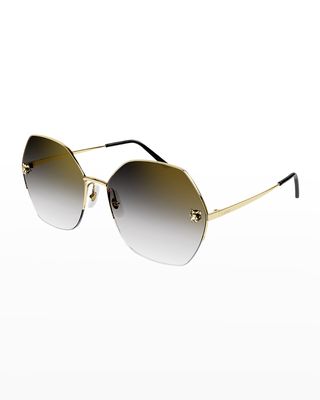 Panther Round Metal Sunglasses