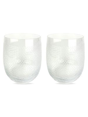 Panthera Clear 2-Piece Glass Set - Clear - Clear