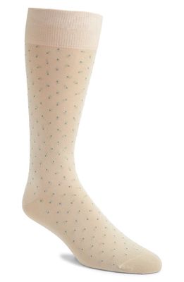 Pantherella Gadsbury Fil Coupé Dot Dress Socks in Calico 