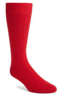 Pantherella Waddington Cashmere Blend Dress Socks in Winter Berry 