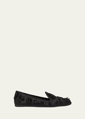 Pantofola Silk Beaded Loafers