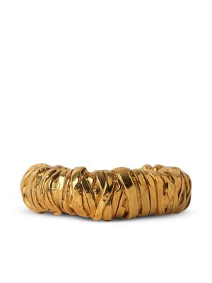 Paola Sighinolfi Wrap textured bracelet - Gold