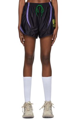Paolina Russo Black Polyester Shorts