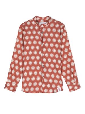 Paolo Pecora Kids abstract-print shirt - Red