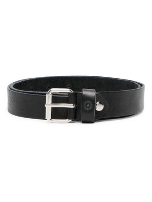 Paolo Pecora Kids adjustable leather belt - Black