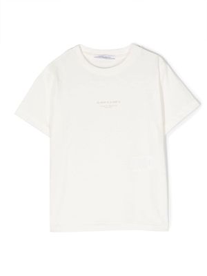 Paolo Pecora Kids coordinated-print cotton T-shirt - White