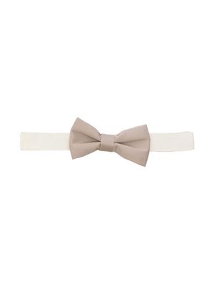 Paolo Pecora Kids cotton bow tie - Neutrals