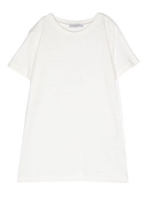 Paolo Pecora Kids cotton-linen short-sleeves T-shirt - White