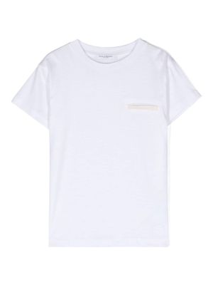 Paolo Pecora Kids crew-neck cotton T-shirt - White
