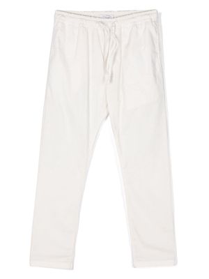 Paolo Pecora Kids drawstring-fastening trousers - White