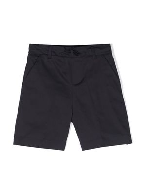 Paolo Pecora Kids drawstring-waist chino shorts - Blue