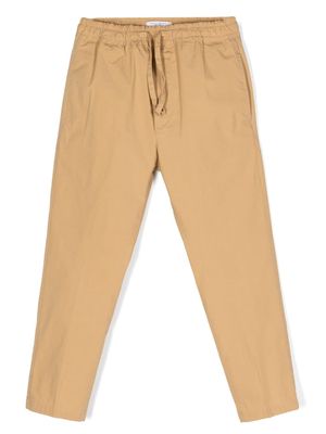 Paolo Pecora Kids drawstring-waistband trousers - Neutrals