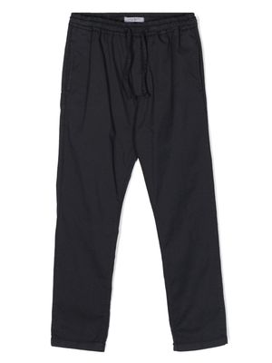 Paolo Pecora Kids elastic-waist chino trousers - Blue