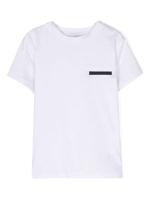 Paolo Pecora Kids faux-pocket cotton T-shirt - White