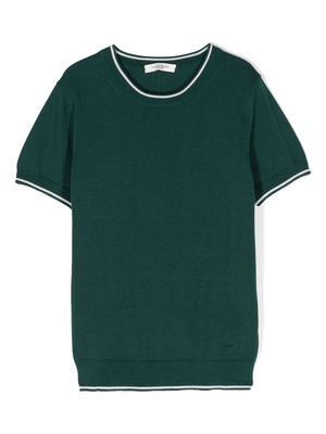 Paolo Pecora Kids knitted cotton T-shirt - Green