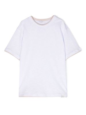 Paolo Pecora Kids layered cotton T-shirt - White