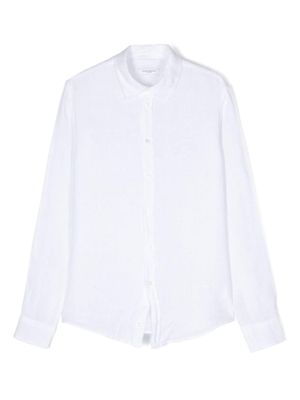 Paolo Pecora Kids long-sleeve linen shirt - White