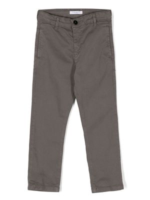 Paolo Pecora Kids mid-rise straight-leg trousers - Grey