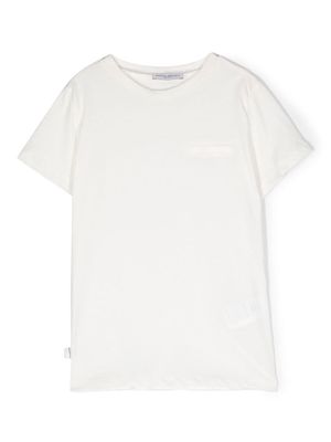 Paolo Pecora Kids pocket cotton T-shirt - White