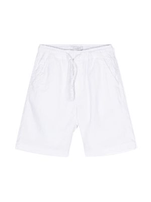 Paolo Pecora Kids poplin linen-blend shorts - White