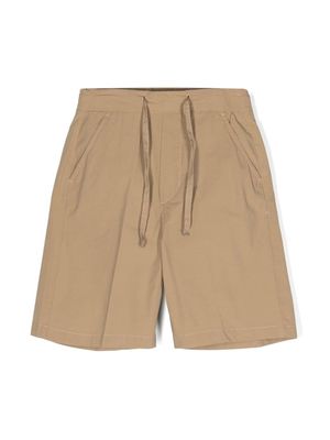 Paolo Pecora Kids poplin stretch-cotton shorts - Neutrals