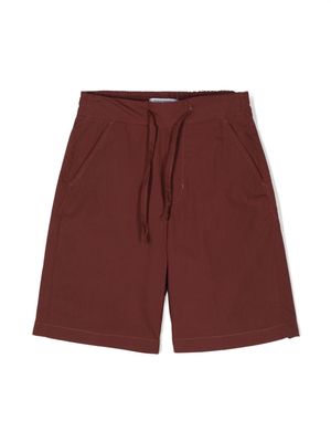 Paolo Pecora Kids poplin stretch-cotton shorts - Red