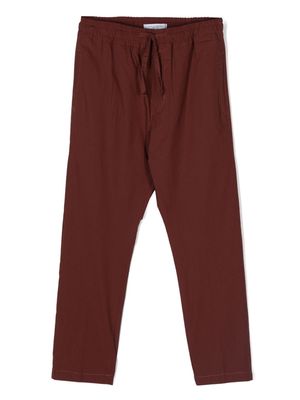 Paolo Pecora Kids poplin stretch-cotton trousers - Red